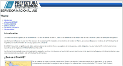 Desktop Screenshot of ais.prefecturanaval.gov.ar