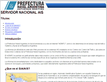 Tablet Screenshot of ais.prefecturanaval.gov.ar